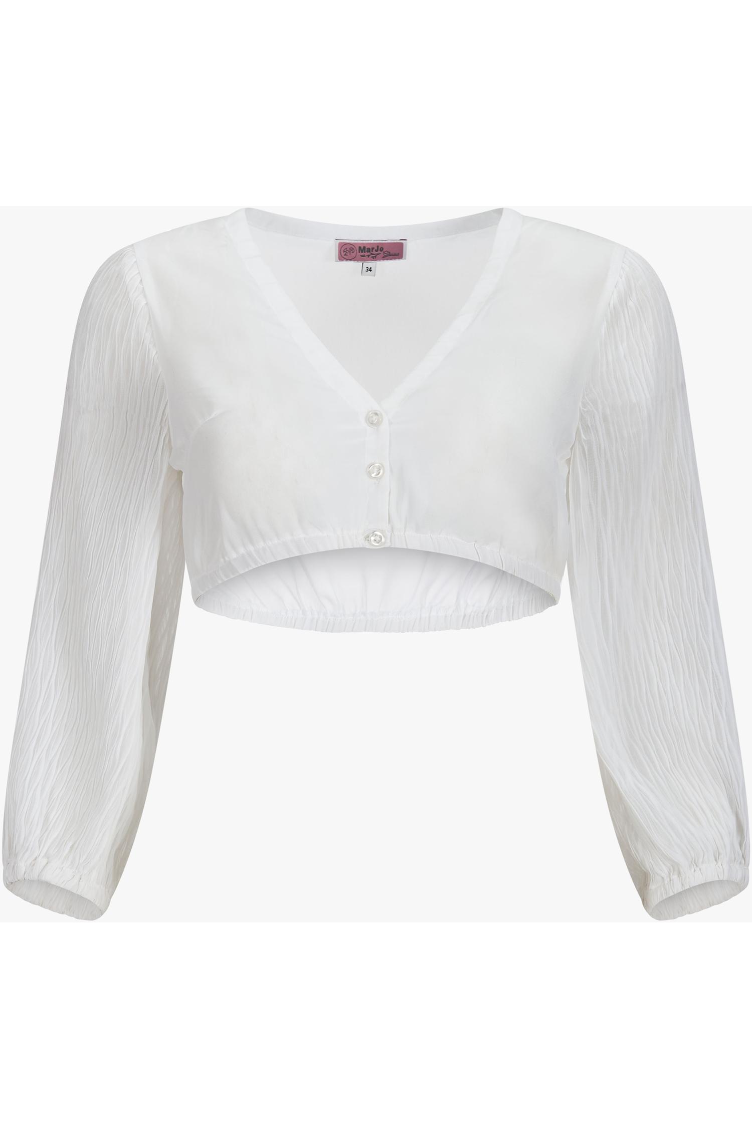 Dirndlbluse Nandlstadt von MarJo in Weiß